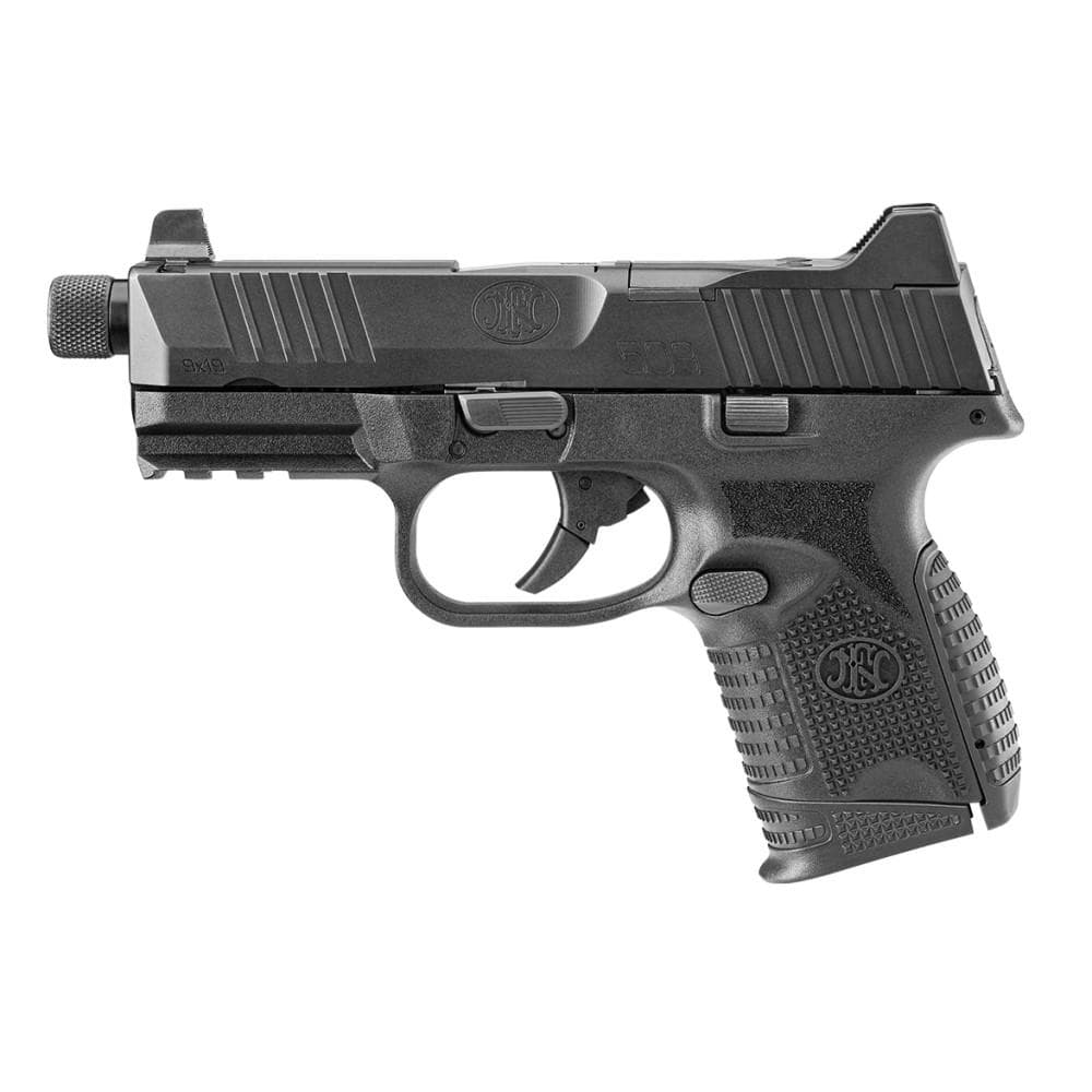 FN 509 Compact Tactical Handgun 9mm Luger 10rd Magazines (2) 4.32" Threaded Barrel Black
