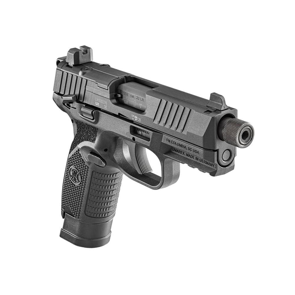 FN USA 502 Tactical Handgun .22 LR 10rd Magazines (2) 4.6" Threaded Barrel Black