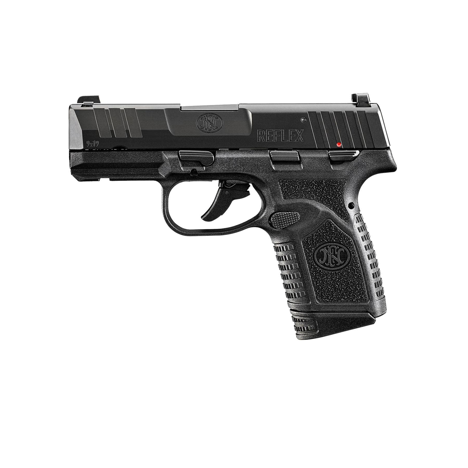 FN Reflex MS Handgun 9mm Luger 11(1)&15(1)rd Magazines 3.3" Barrel Manual Safety Black