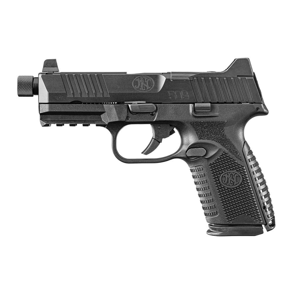 FN 509M Tactical Bundle Handgun 9mm Luger 10rd (5) Magazines 4.5" Threaded Barrel Black Optics Ready