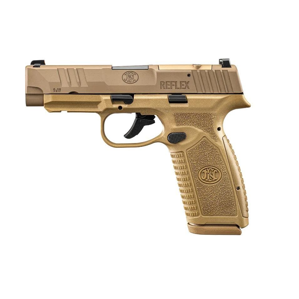 FN Reflex XL MRD Handgun 9mm Luger 15(1)&18(1)rd Magazines 3.8" Barrel FDE No Manual Safety