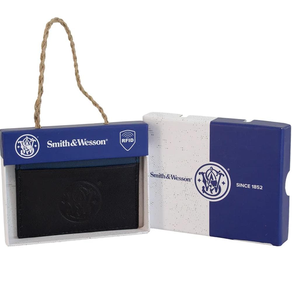 Smith & Wesson Slim Leather Wallet Display 15 Wallets
