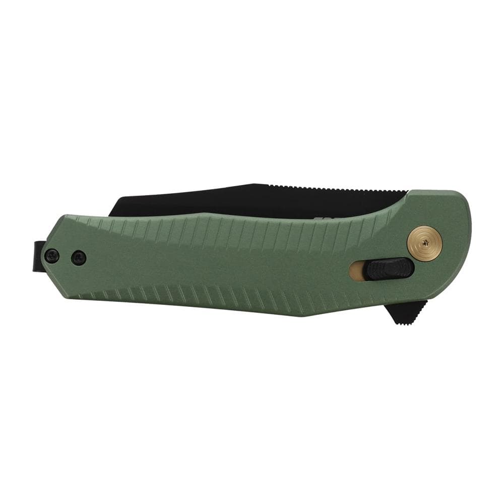 SOG Knives Diverge XR Folding Knife 3" Sheepsfoot Blade Black and Forest Green Blister Pack