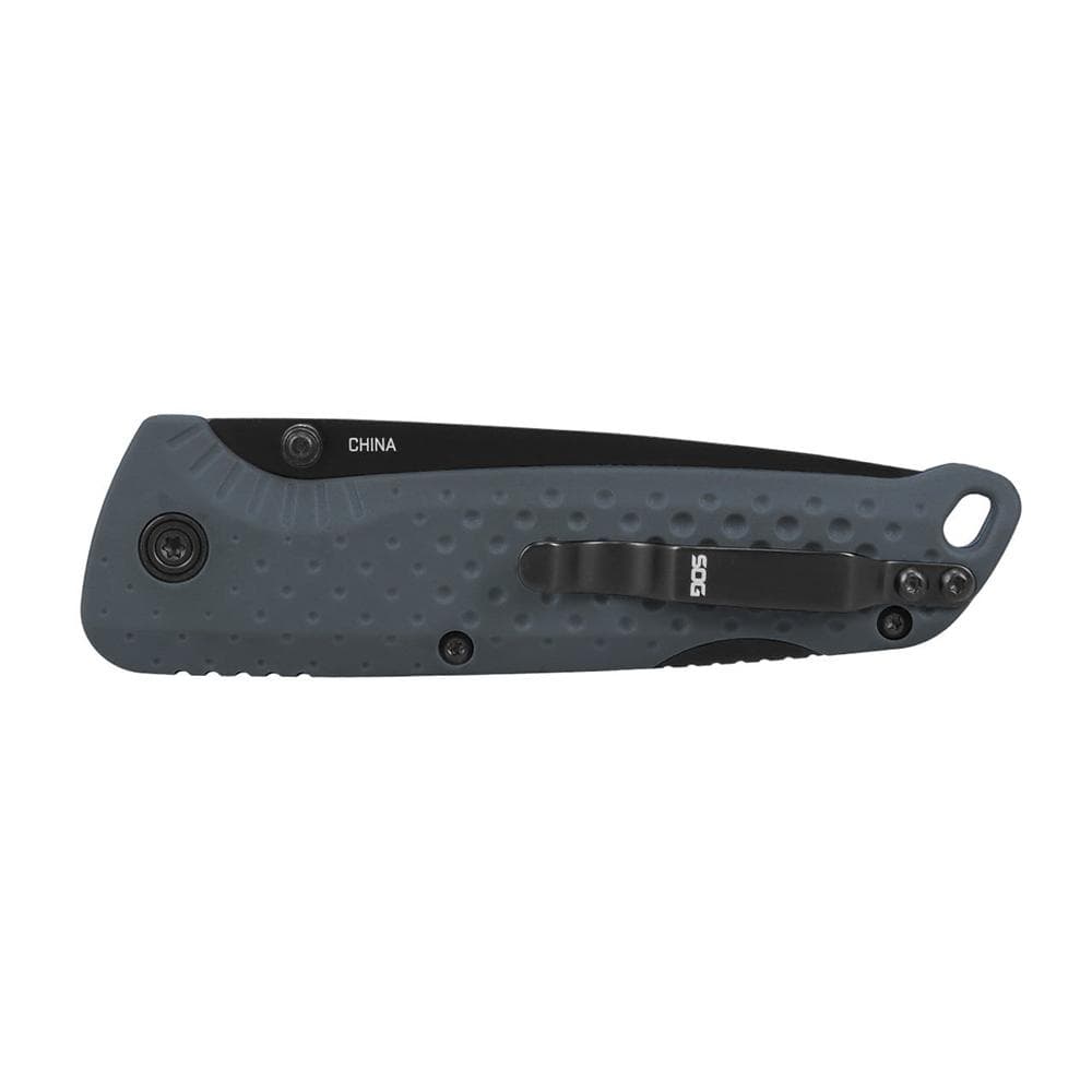SOG Knives Adventurer LB Folding Knife 3" Drop Point Blade Grey