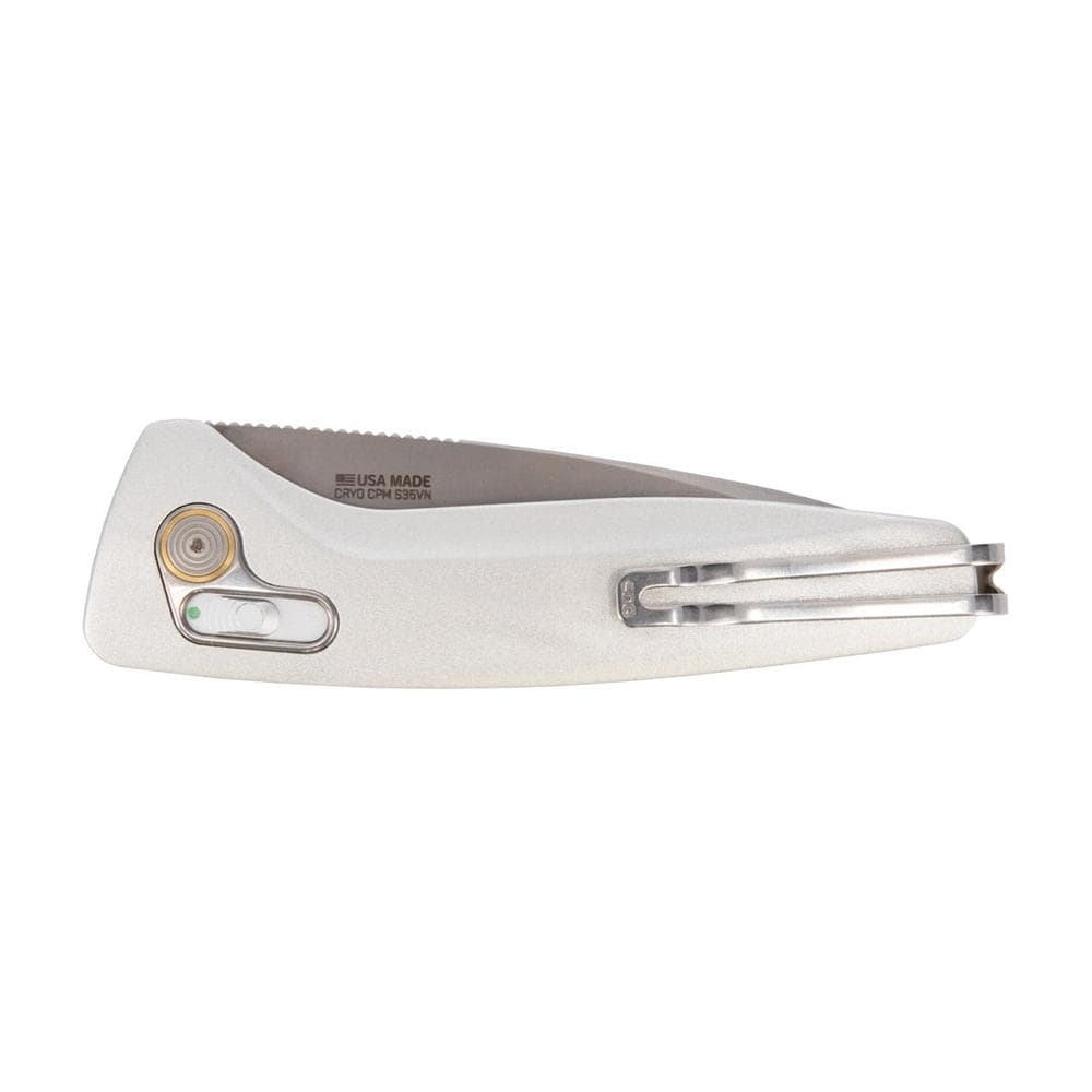 SOG Knives One-Zero AU Folding Knife 3-1/10 Drop Point Blade Silver Chrome