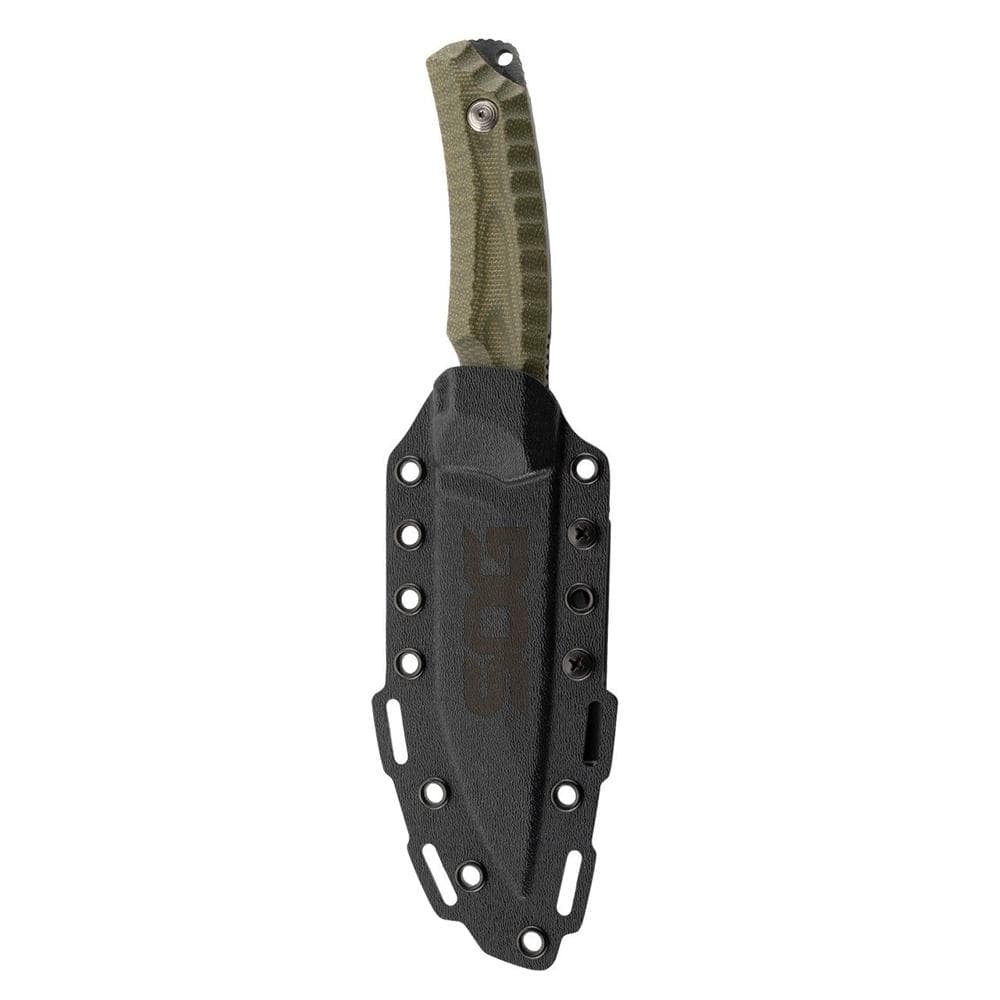 SOG Knives Hidaka FX Fixed Knife 4-4/5" Drop Point Blade Green Box