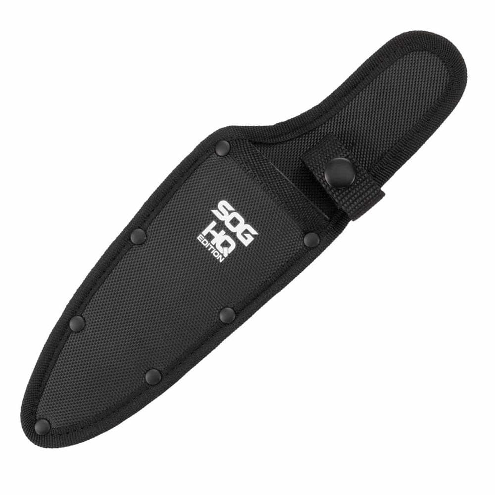 SOG Knives Terragrip Camp Knife 6-7/10" Drop Point Blade Black Green