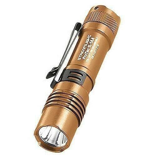 PROTAC 1L-1AA WITH LITHIUM ALKALINE BATTERIES AND HOLSTER - CLAM - COYOTE