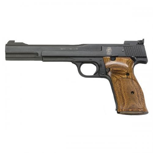 S&W Model 41 Handgun .22LR 10rd Magazine 7" Barrel Blued Wood Grips