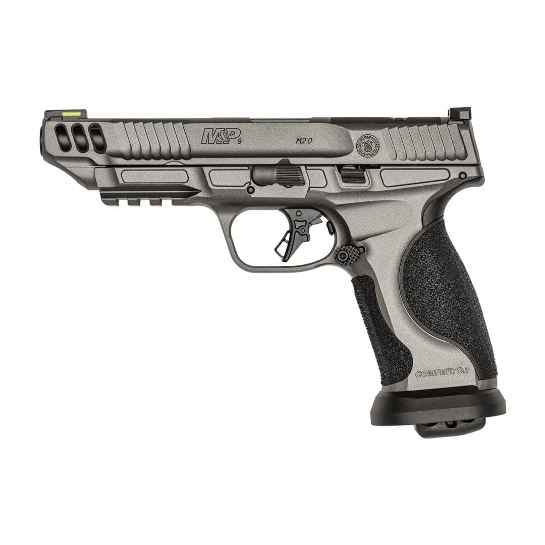 S&W M&P9 M2.0 Performance Center Competitor Handgun 9mm Luger 10rd Magazines(4) 5" Barrel Gray Cerakote Optic Ready