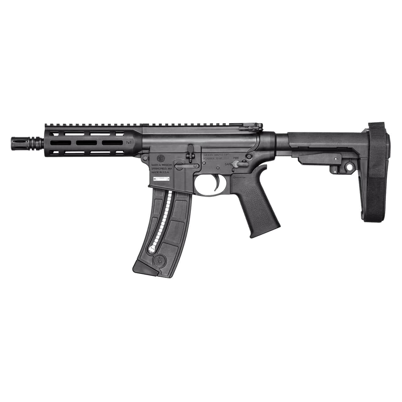 S&W M&P 15-22 Sport Pistol .22 LR 25rd Magazine 8" Barrel M-LOK Handguard