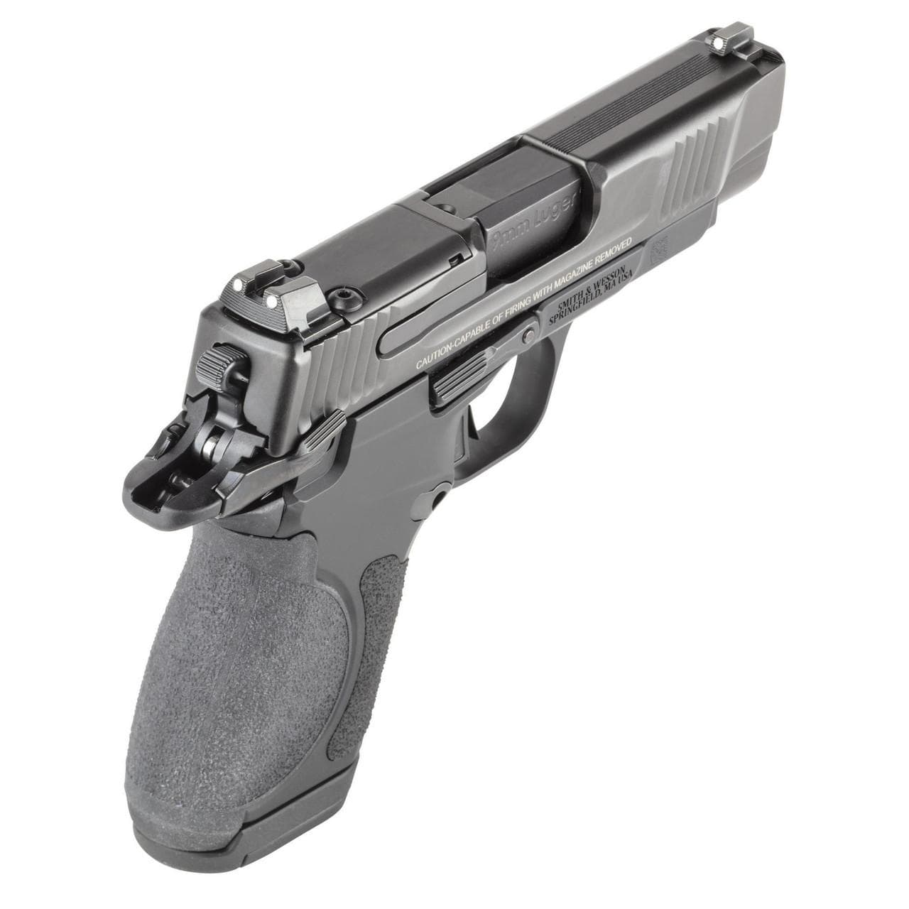 S&W CSX E-Series Handgun 9mm Luger 10(1)/12(1)/17(1)rd Magazines 3.6" Barrel Thumb Safety Black Slide