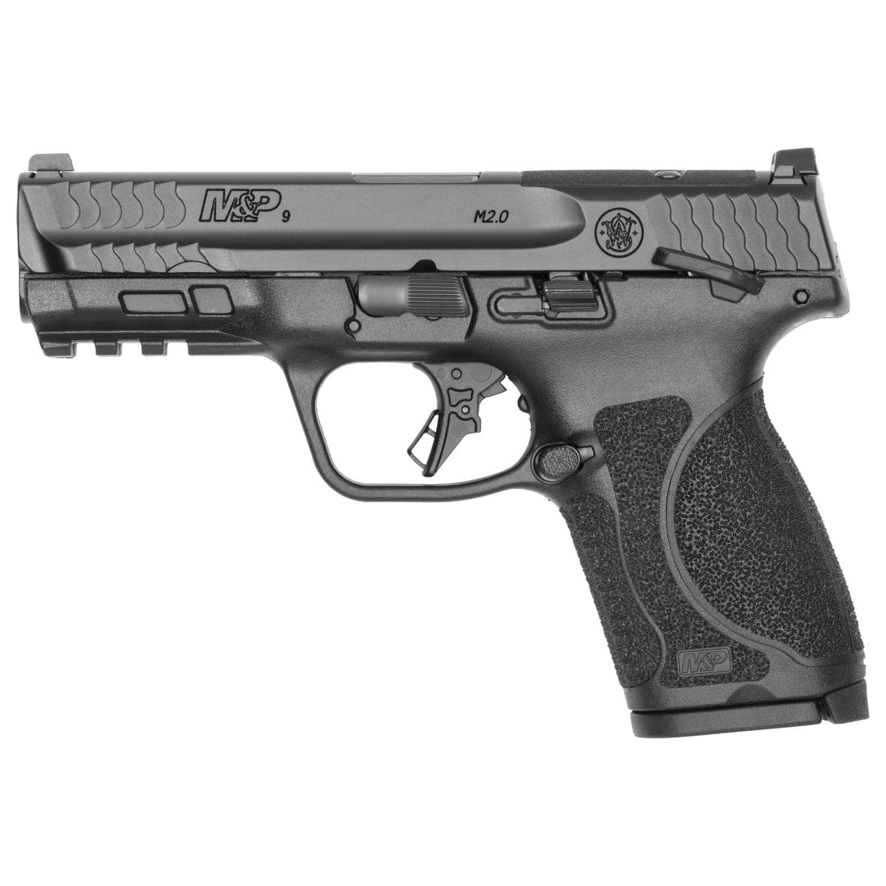 S&W M&P9 M2.0 Compact Optic Ready Handgun 9mm Luger 10rd Magazines(2) 4" Barrel Thumb Safety Load Indicator CA Compliant