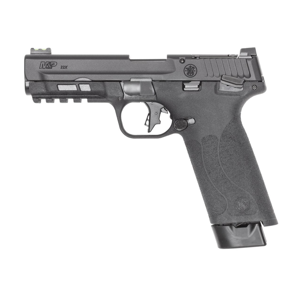 M&P 22X Handgun .22 LR 20rd Magazines(2) 4.1" Threaded Barrel White Dot Sights Thumb Safety Black