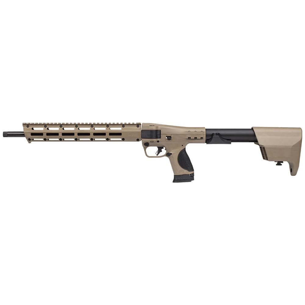 Smith & Wesson M&P FPC Rifle 9mm Luger 17rd (1) & 23rd (2) Magazines 16.25" Threaded Barrel FDE