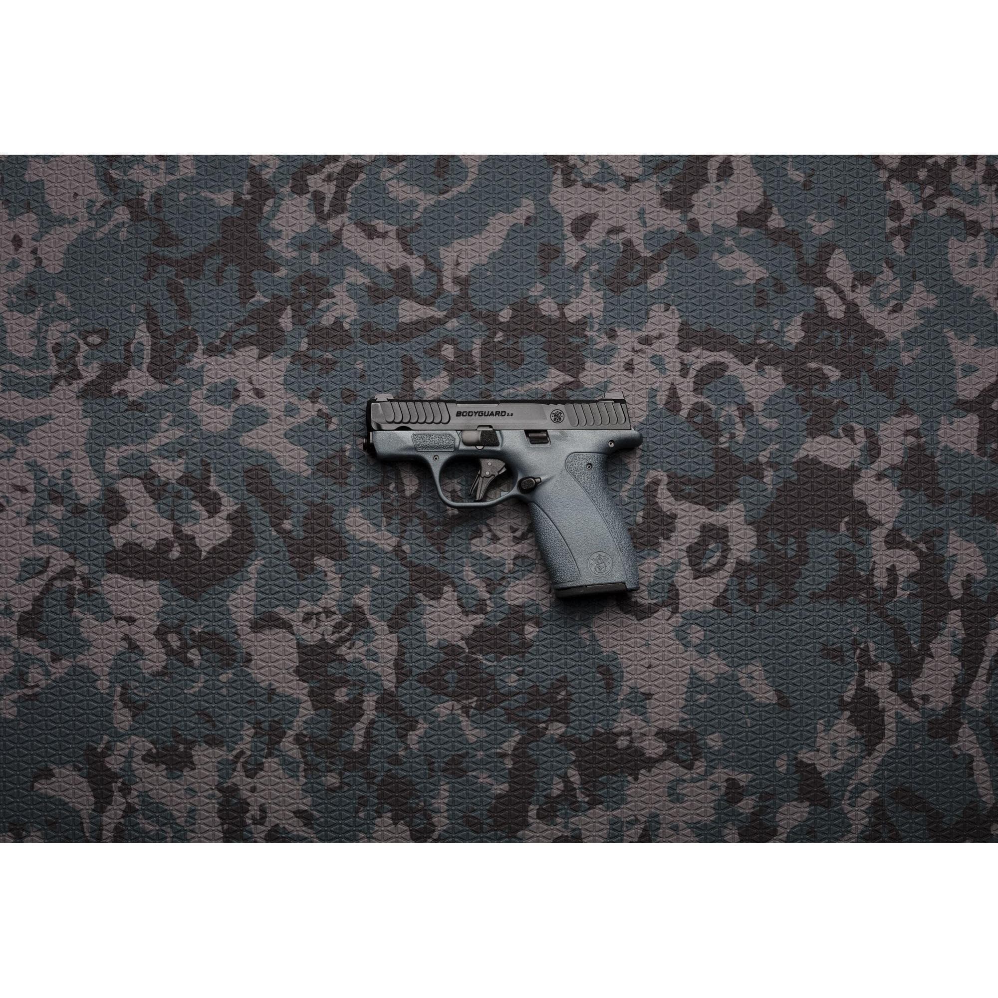 S&W Exclusive "Blue Titanium" M&P Bodyguard 2.0 No Thumb Safety Handgun .380 Auto 10(1)&12(1)rd Magazines 2.75" Barrel Titanium Blue Grip