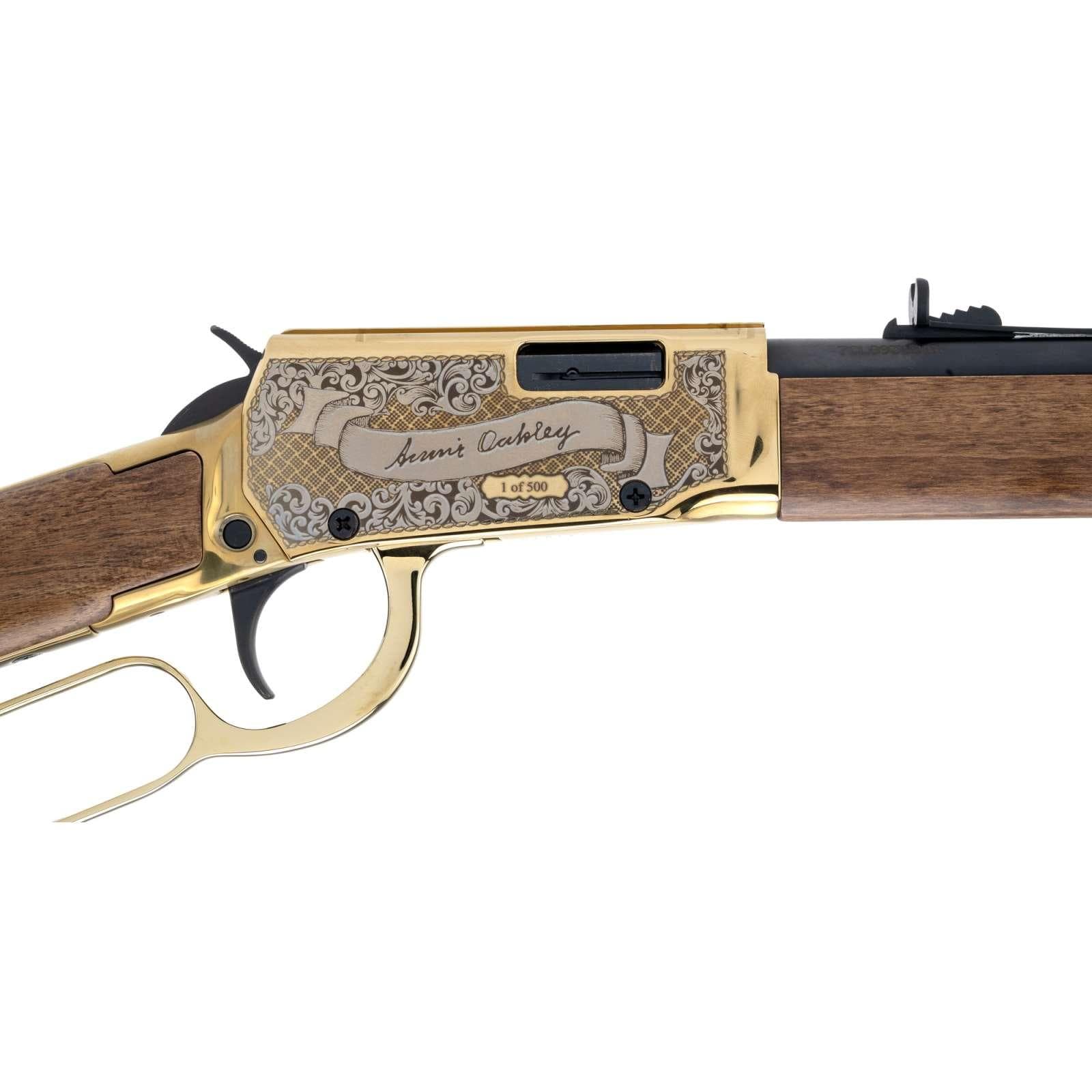 Rossi Rio Bravo Annie Oakley Engraved PVD Gold Rifle .22 LR 15rd Capacity 18' Barrel Wood Stock