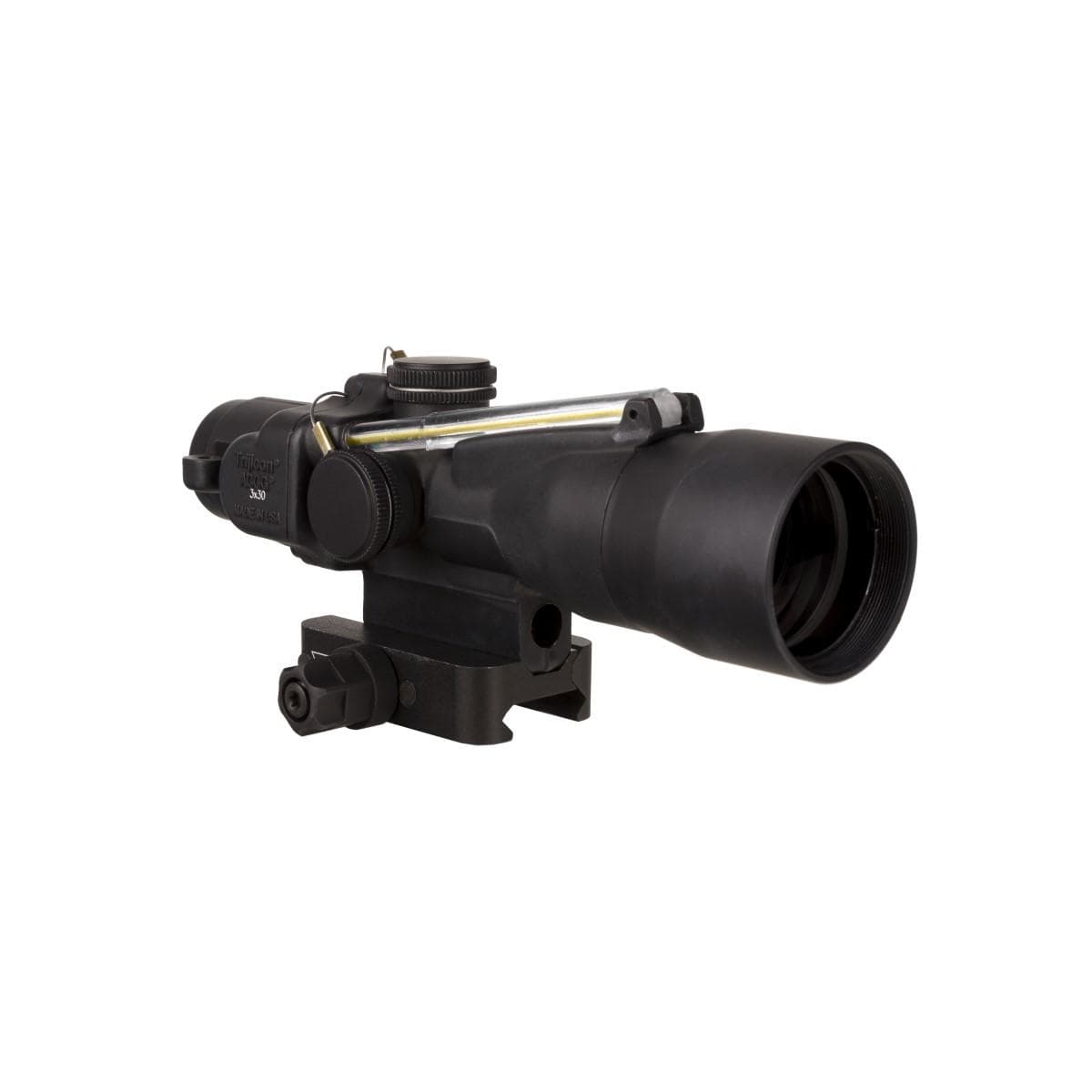 Trijicon Compact ACOG 3x30 Rifle Scope Amber Chevron 7.62x51mm/175gr. Illuminated Black w/ Mount