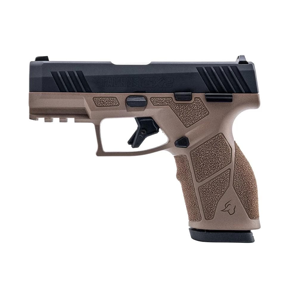 Taurus GX2 Handgun 9mm Luger 10rd Magazines (2) 3.38" Barrel Brown Frame/Black Slide