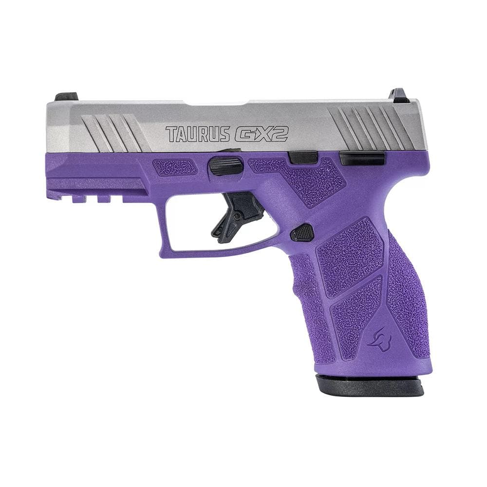 Taurus GX2 Handgun 9mm Luger 10rd Magazines (2) 3.38" Barrel Dark Purple Frame/Stainless Slide