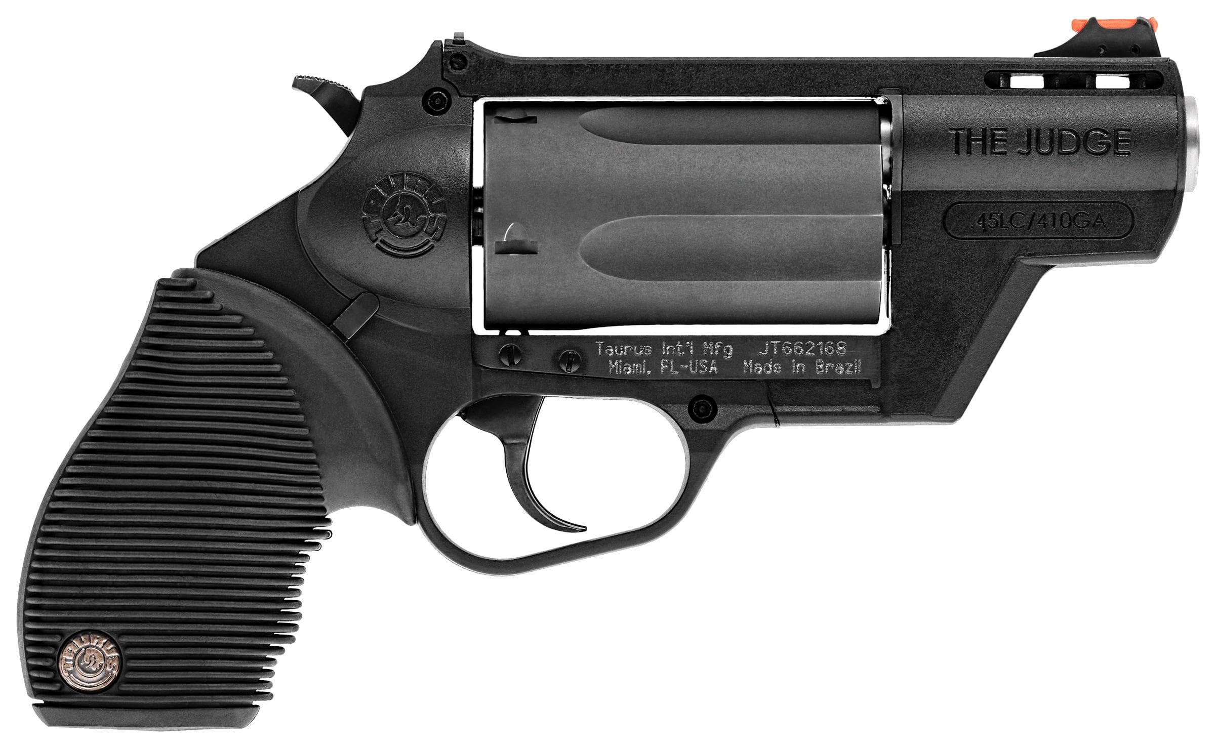Taurus Judge Public Defender Polymer Handgun .45 Colt/.410 ga 5rd Capacity 2.5" Barrel Black Frame