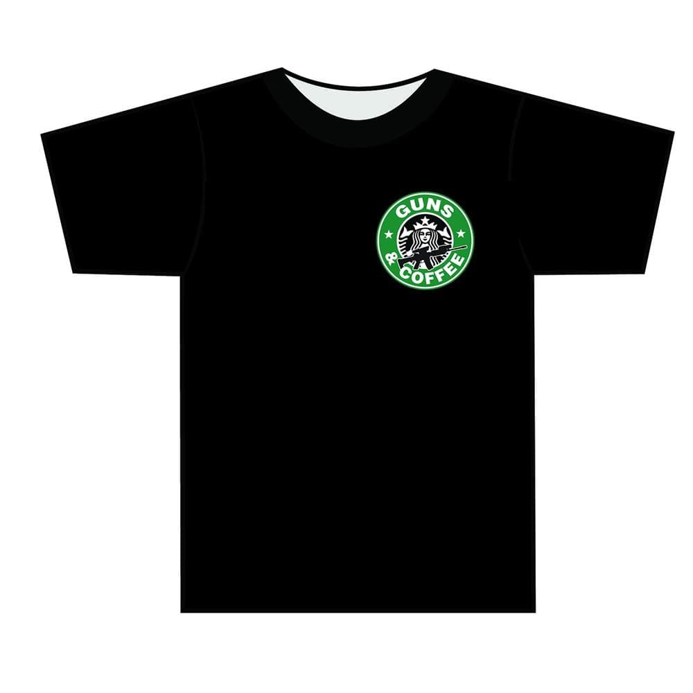 Tuff Products Guns and Coffee Short Sleeve Shirt OD Green 2XL