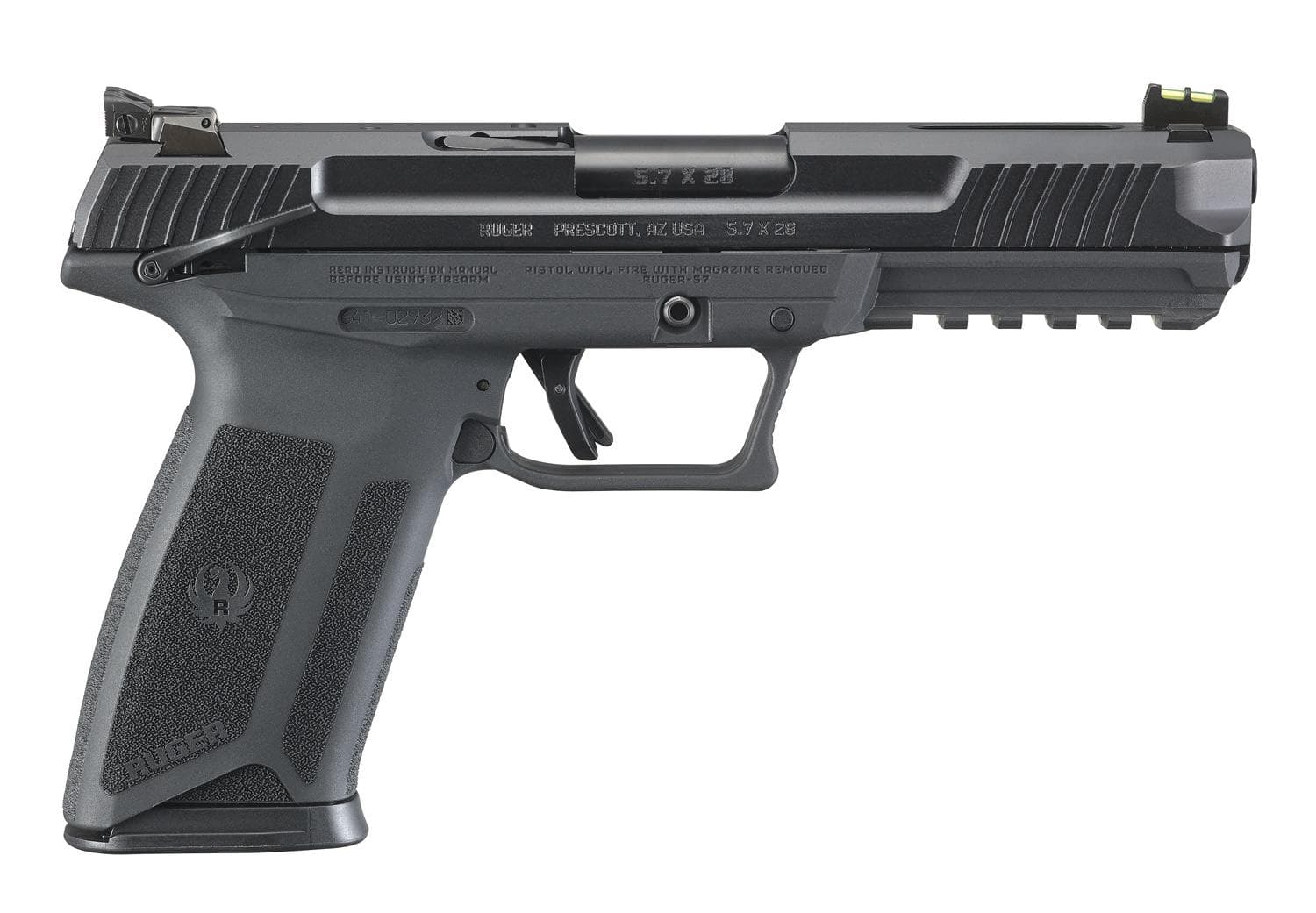 Ruger 57 Handgun 5.7x28mm 20rd Magazine 4.94" Barrel Black