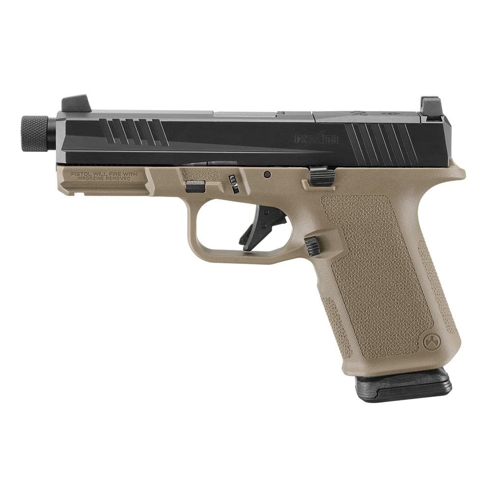 Ruger RXM Handgun 9mm Luger 15rd Magazines(2) 4.5" Threaded Barrel FDE Poly Frame Front Night Sight