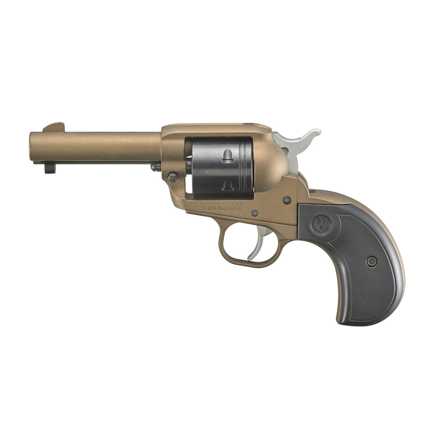 Ruger Wrangler Birdshead Handgun .22LR 6rd Capacity 3.75" Barrel Aluminum Alloy Frame Brunt Bronze Cerakote Finish