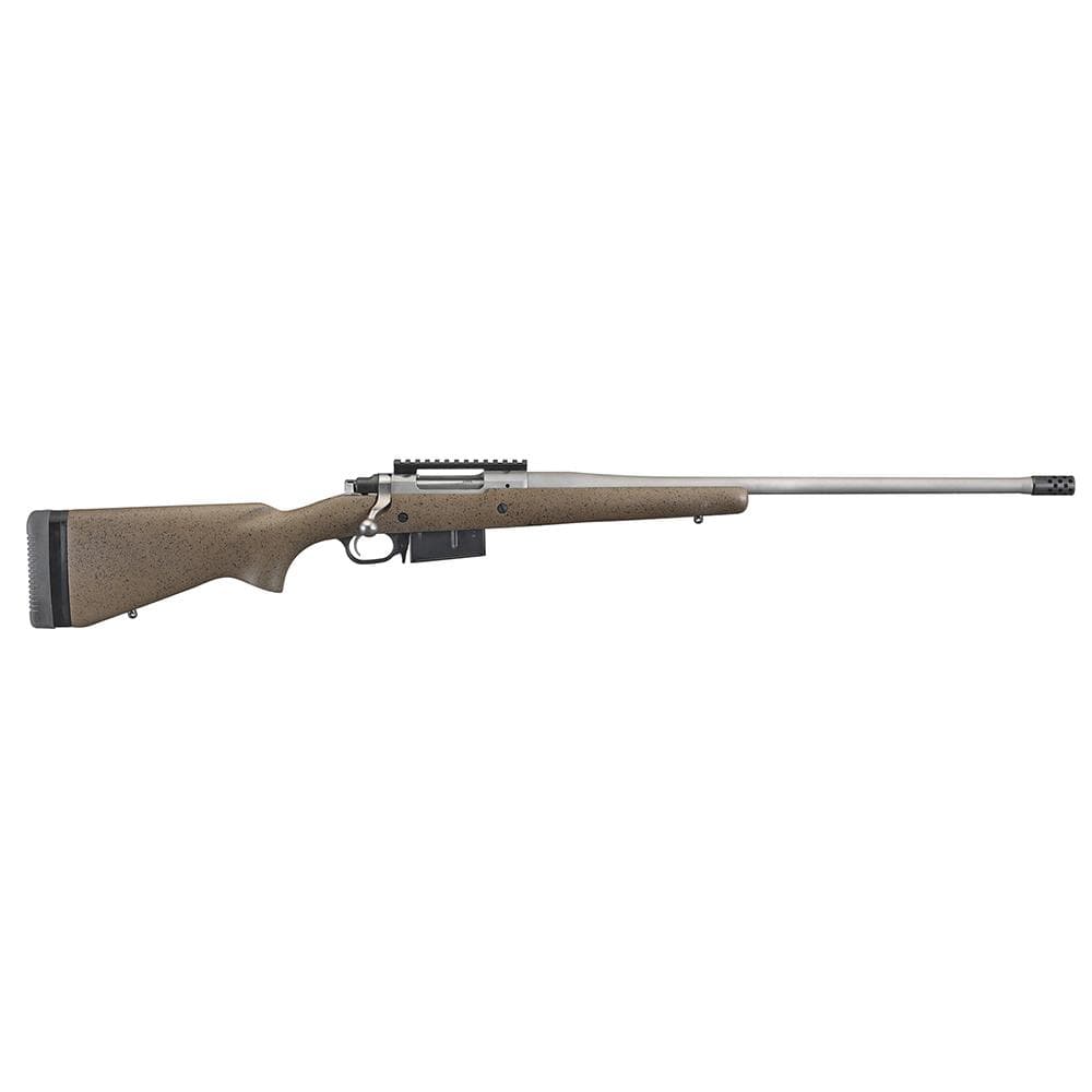 Ruger Hawkeye Long Range Hunter 6.5 Creedmoor 5rd Magazine 22" Barrel Black/Brown Stock