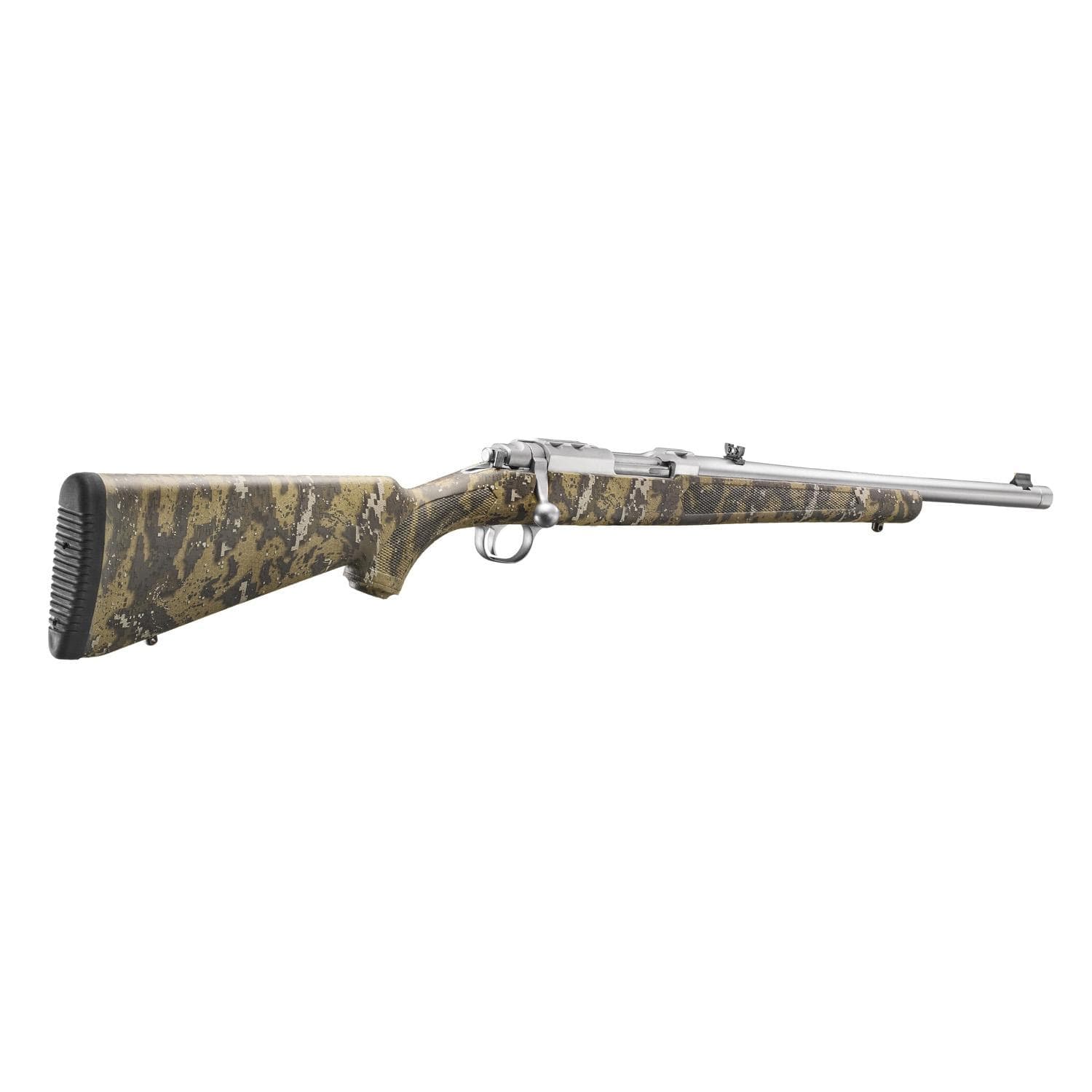 Ruger 77/44 Rifle .44 Rem 4rd Capacity 16.6" Threaded Barrel Mag Alloy Blued Steel w/Desolve Bare Reduced Camo Pattern Stock
