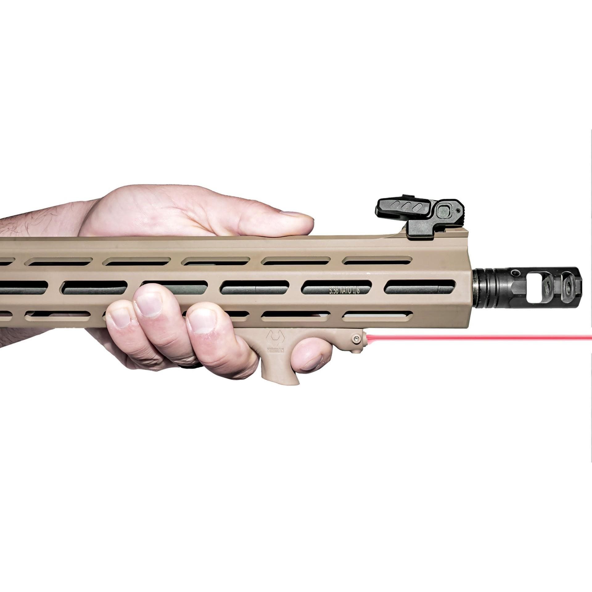 Viridian HS1 FDE Handstop with Red Laser M-Lok Mounting