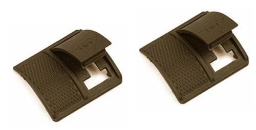 Weaver Short Locking Rail Panel Short - 1.6" Short 2 pk - Dark Earth
