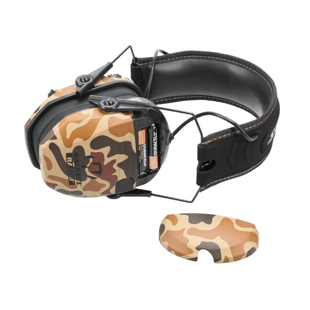 Walker's Razor Slim Electronic Ear Muffs - Duck Camo 23db
