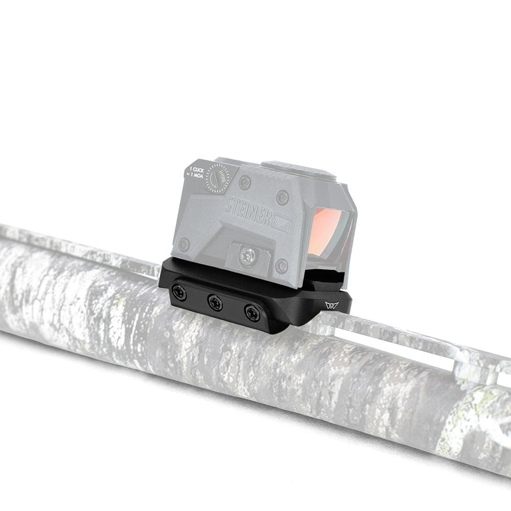 Warne Shotgun Rib Mount for Aimpoint ACRO Red Dot Black - MOUNT ONLY