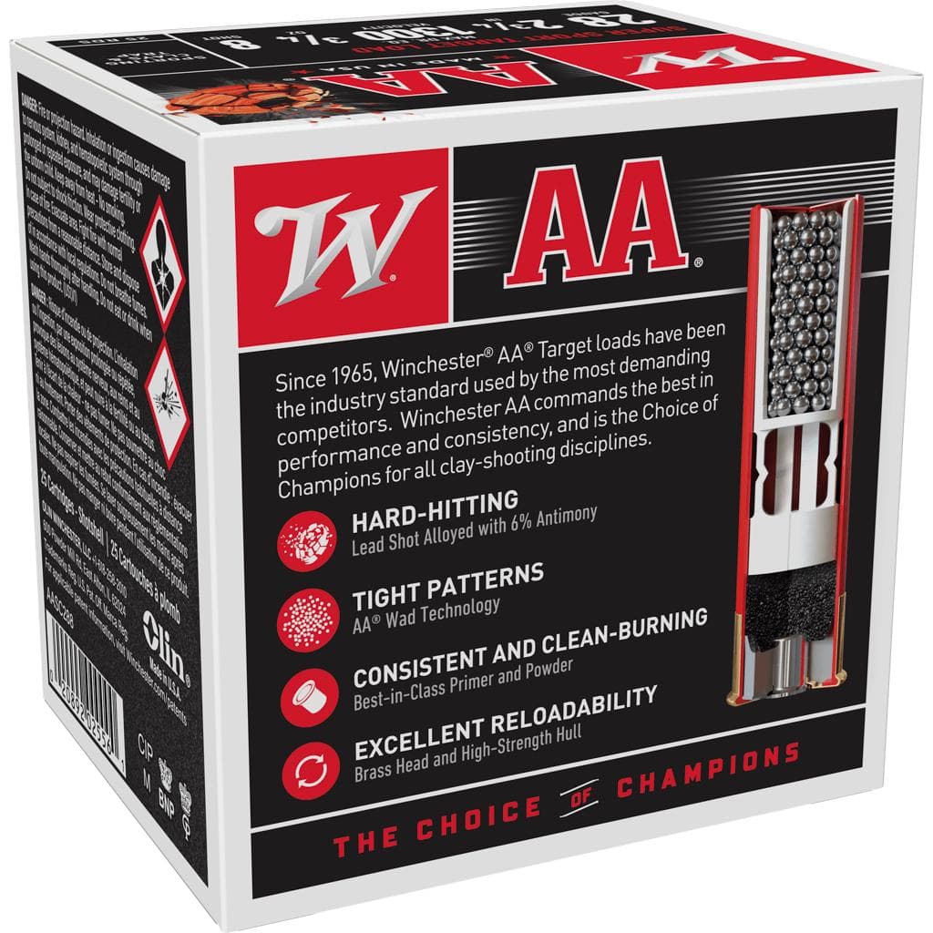 Winchester AA Super Sport Sporting Clays Shotshells 28 ga 2-3/4" 3/4 oz 1300 fps #8 25/ct