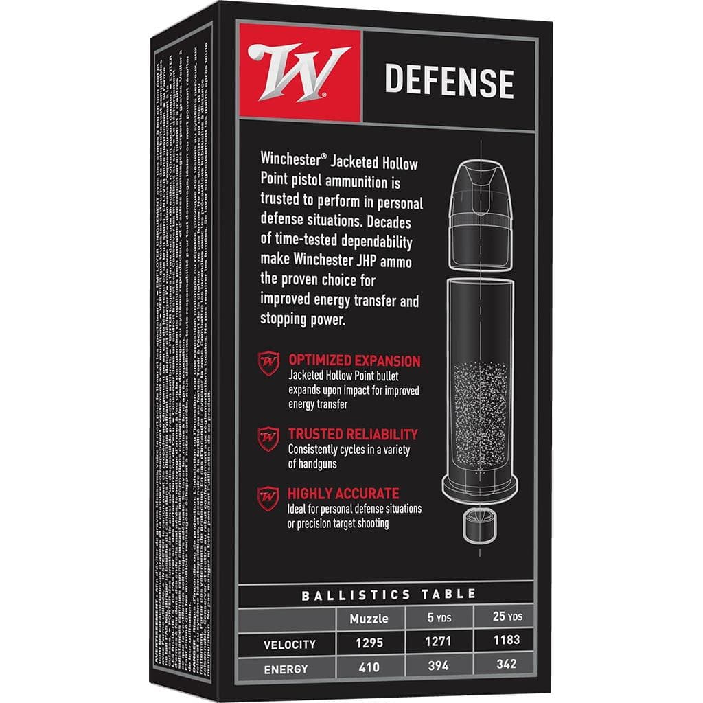 Winchester USA Handgun Ammunition .357 Mag 110 gr JHP 50/ct