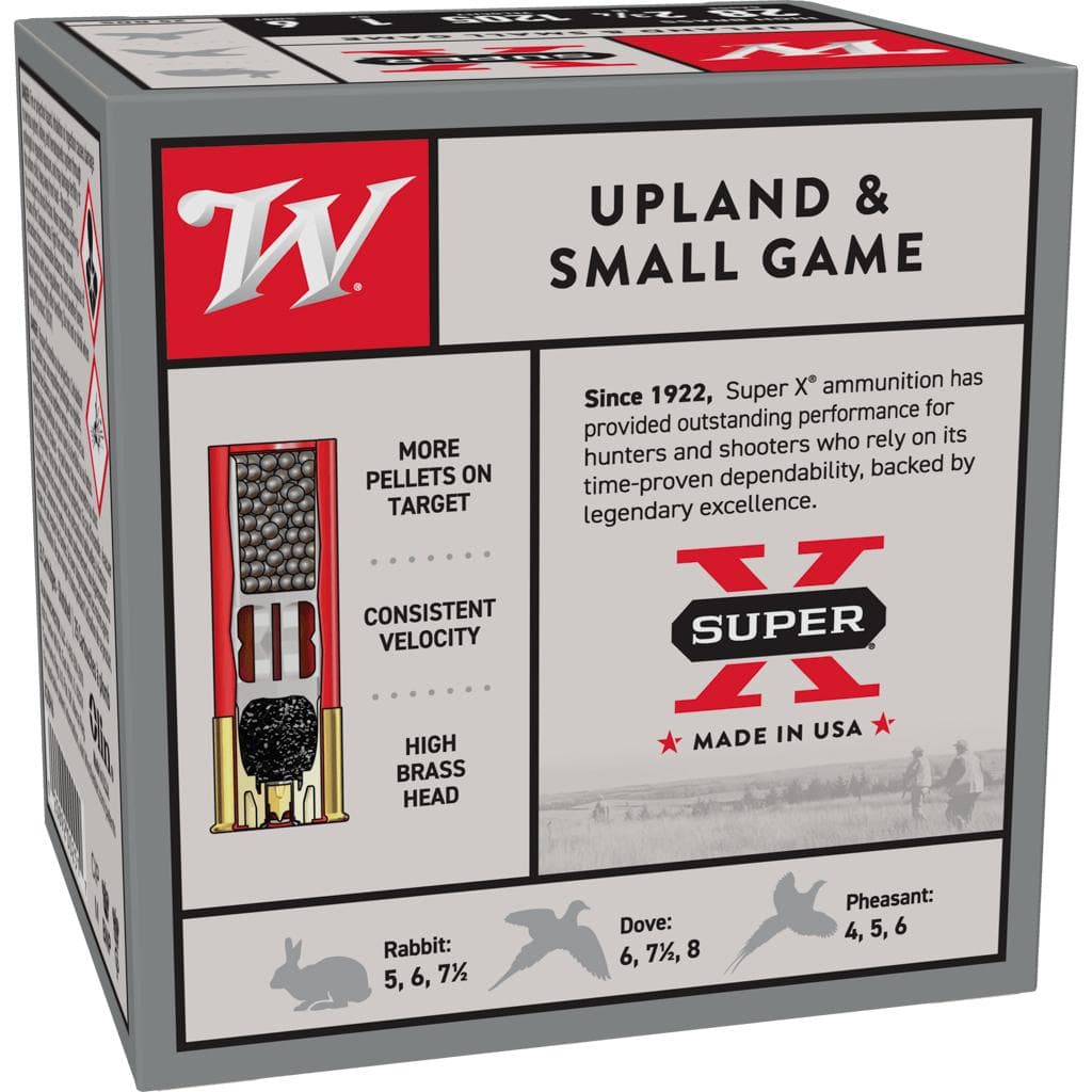 Winchester Super-X Game Shotshells 28 ga 2-3/4" 1 oz 1205 fps #6 25/ct