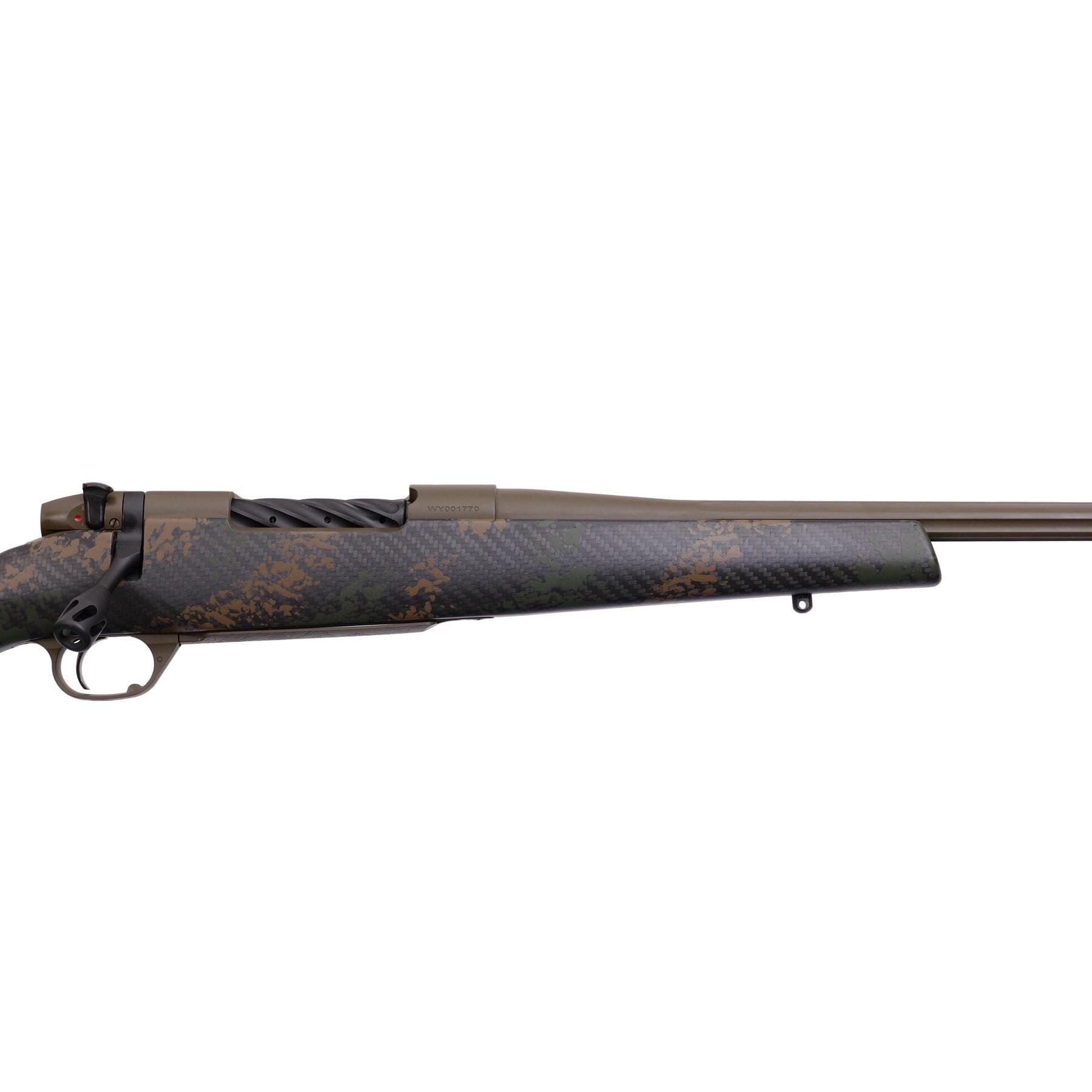 Weatherby Mark V Backcountry 2.0 Rifle 6.5 Creedmoor 4rd Magazine 22" Barrel Synthetic Stock Brown and Green