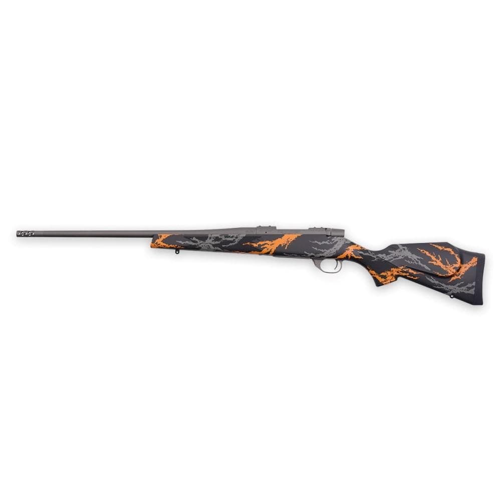 Weatherby Vanguard Compact Hunter Rifle 7mm-08 Rem 5rd Magazine 20" Barrel Black and Orange with Muzzle Brake