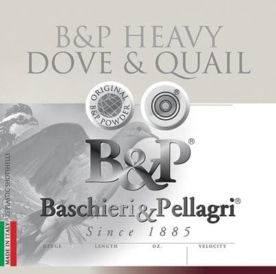 B&P Dove & Quail Shotshells- 20 ga 2-3/4 In 1 oz #8 1175 fps 25/ct