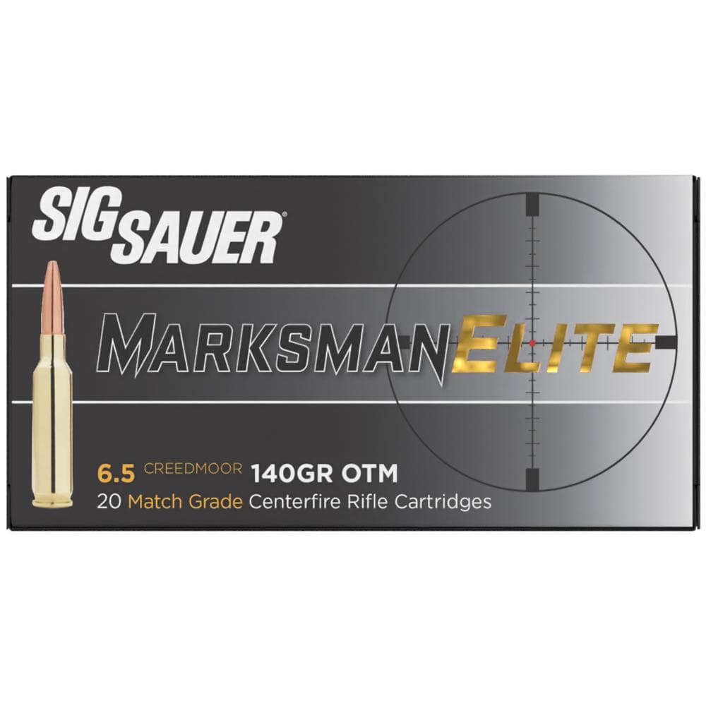 Sig Sauer Elite Match Rifle Ammunition 6.5mm Creedmoor 140 gr OTM 20/ct