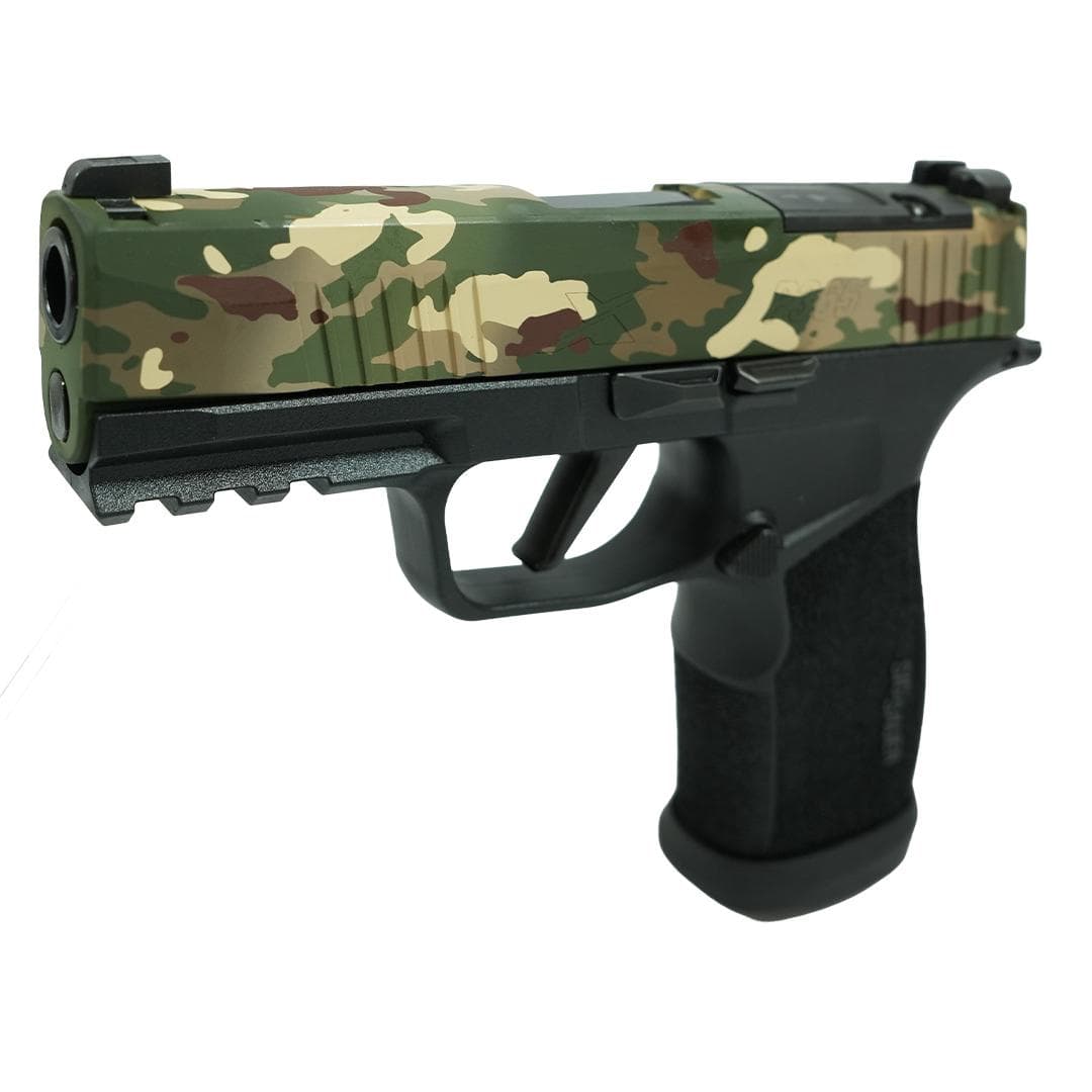 Sig Sauer P365 "MuiltiCam" XMACRO TACOPS Handgun 9mm Luger 17rd Magazines(4) 3.7" Barrel Black Grip