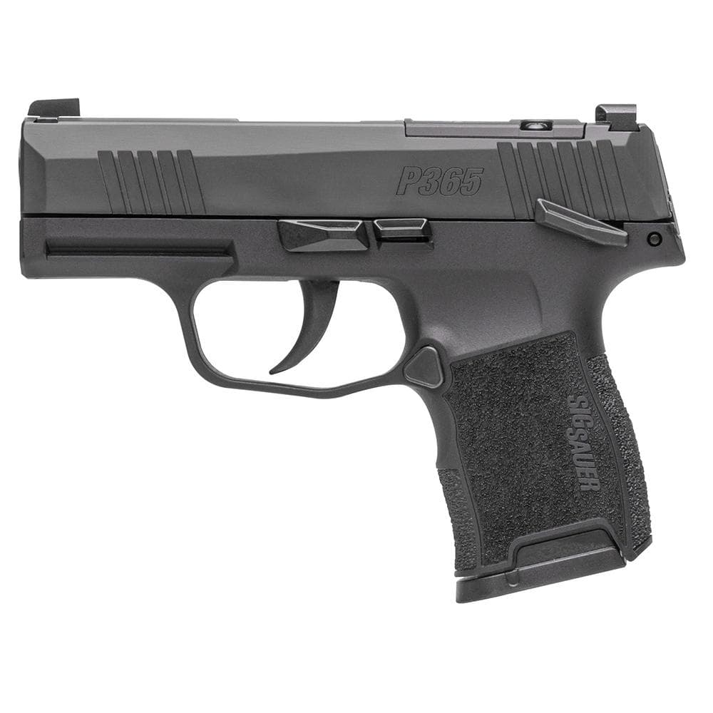 Sig Sauer P365 Handgun 9mm Luger 10rd Magazines (2) 3.1" Barrel Black Optic Ready MA Compliant