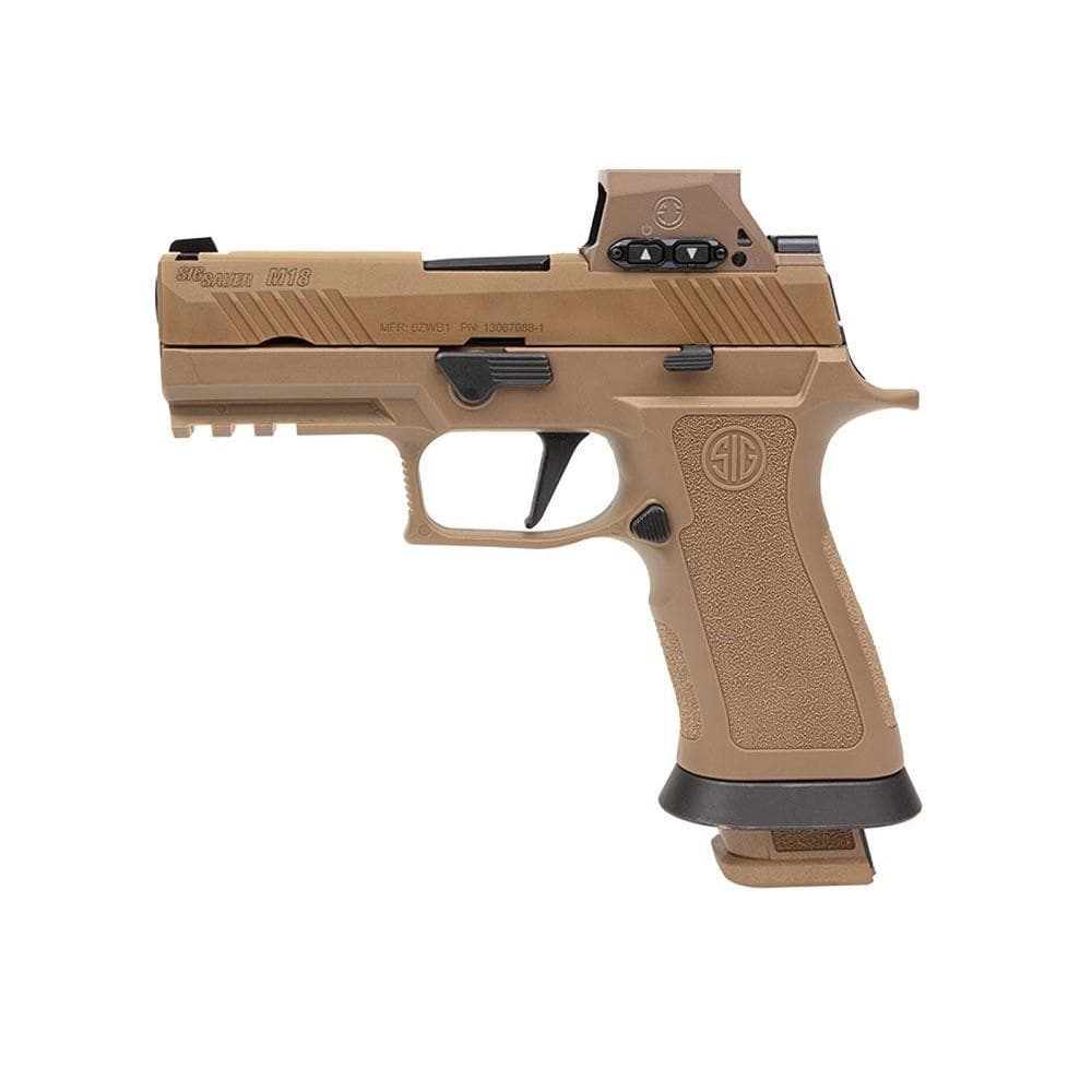 Sig Sauer M18X Handgun 9mm Luger 21rd Magazines (3) 3.9" Barrel Coyote with RomeoM17