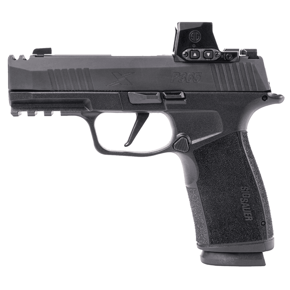 Sig Sauer P365X Macro Comp Handgun 9mm Luger 17rd magazines (2) 3.1" Barrel Black with Romeo-X Red Dot