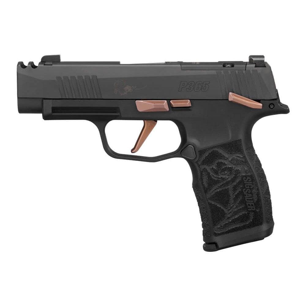 Sig Sauer P365-XL Rose Comp CA Approved Handgun 9mm Luger 10rd Magazines(2) 3.1" Barrel Manual Safety