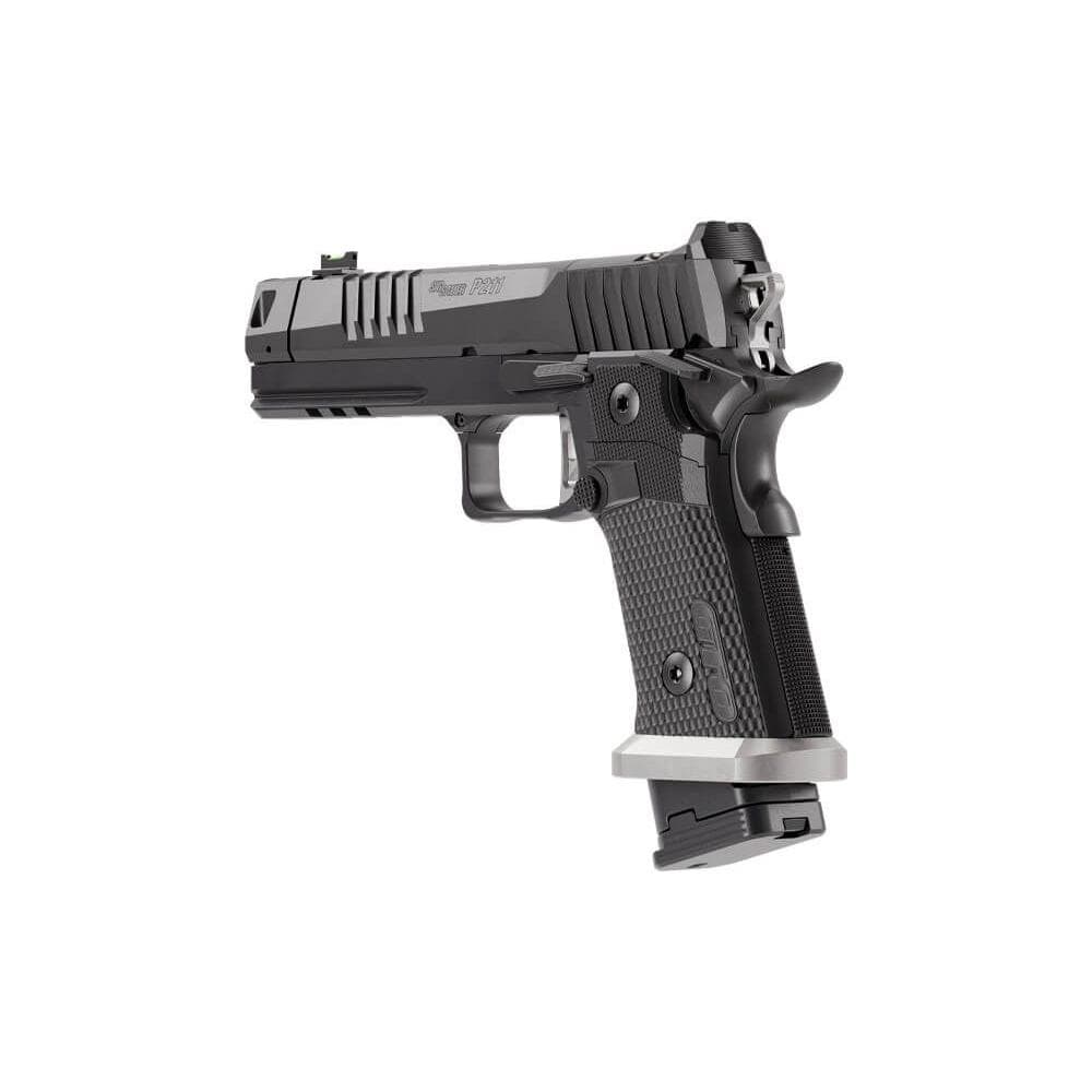 Sig Sauer P211-GTO Handgun 9mm Luger 21(2)&23(1)rd Magazines 4.4" Compensated Barrel Optic Ready SAO