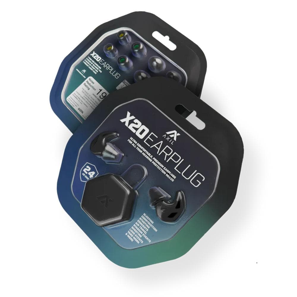 Axil X20 Passive Ear Plugs 17-24dB Blaze Orange