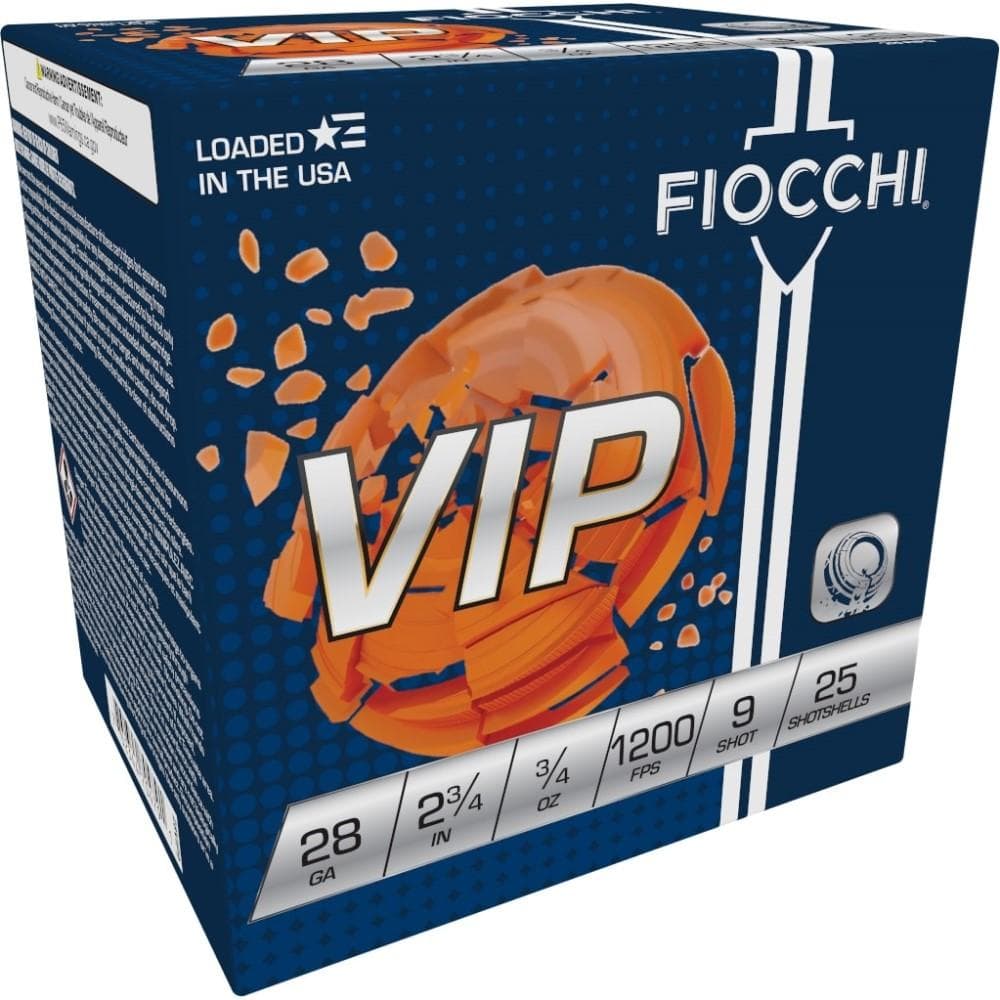 Fiocchi Exacta Target Loads 28 ga 2 3/4" MAX 3/4 oz #9 1200 fps - 25/box